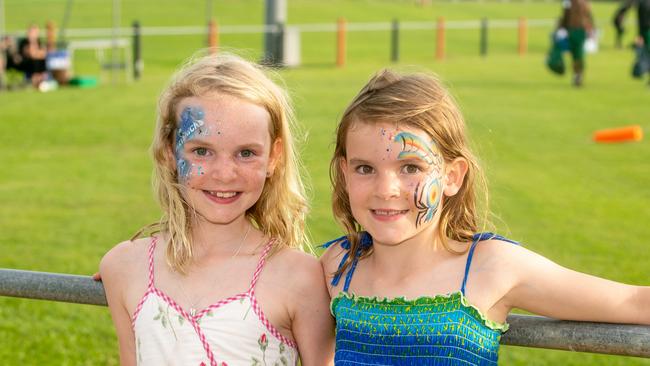 Madelaine Somerville and Amelia Somervilleat Mackay Gridiron vs Townsville Cyclones at West Tiger Park Walkerston. Saturday 20 January 2024 Picture:Michaela Harlow