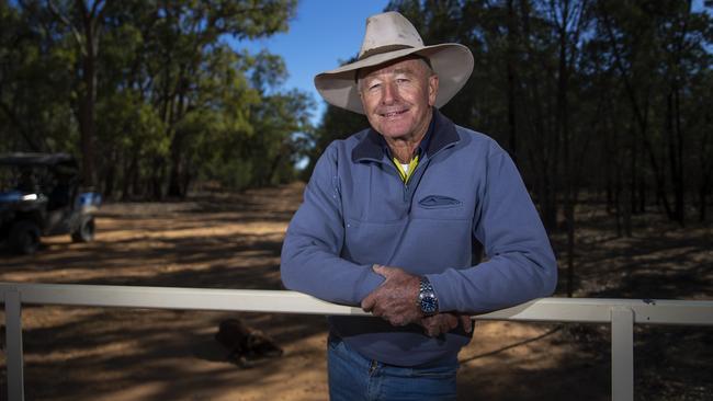 Farmer Max Davis, who works on the farm during the day and coal mine at night, said the mine is keeping young people in town. Picture: Justin Lloyd