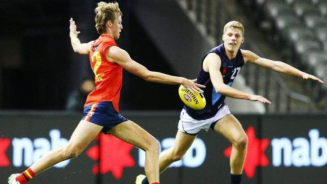 Jack Lukosius in action for SA during this year’s AFL under-18 championships. Picture: Getty Images