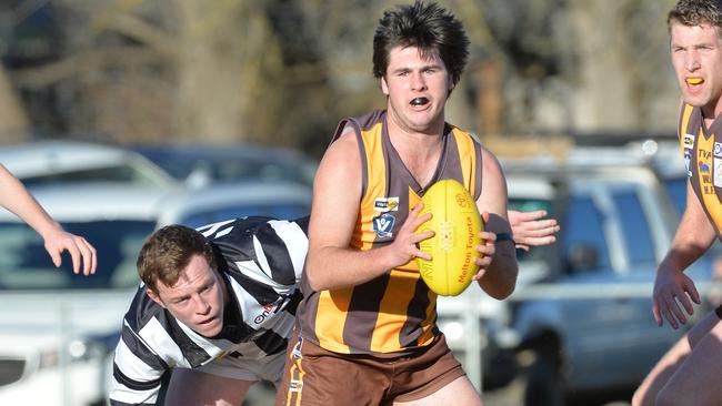 Baxter Slater in action for Woodend-Hesket. Picture: Rob Leeson