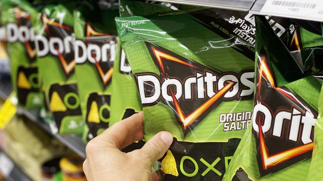 The Doritos in question are produced at Smith’s Adelaide factory in the northern suburb of Regency Park. Picture: NCA NewsWire / Michael Dodge