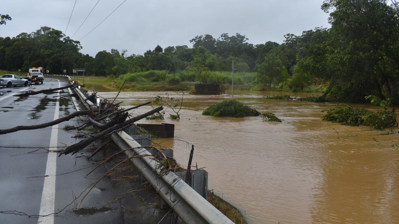 Result of the heavy rainfall in Cooroy overnight. Picture: Eddie Franklin