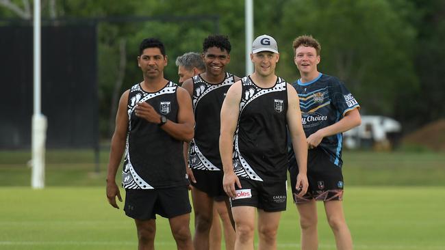 Gary Ablett Jr was embraced by the Palmerston faithful ahead of his 2022-23 NTFL match. Picture: (A)manda Parkinson