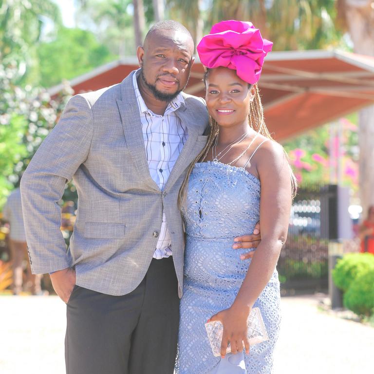 Japan Maphosa and Faith Mlalazi at the 2021 Great Northern Darwin Cup. Picture: Glenn Campbell