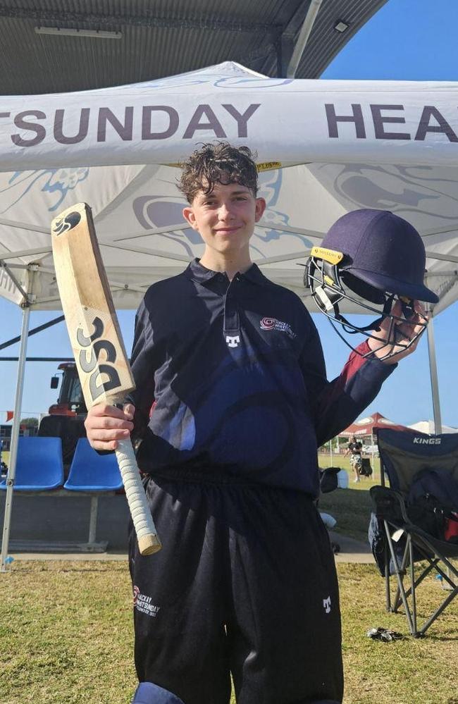 Mackay-Whitsunday's Matthew Logan has had an impressive season so far for his local club Proserpine. Picture: Mackay-Whitsunday Cricket Facebook.