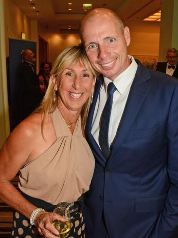 Glynis Nunn and Tom Forbes at Gold Coast Sports Awards dinner at QT Resort, Surfers Paradise. Picture: Regina King