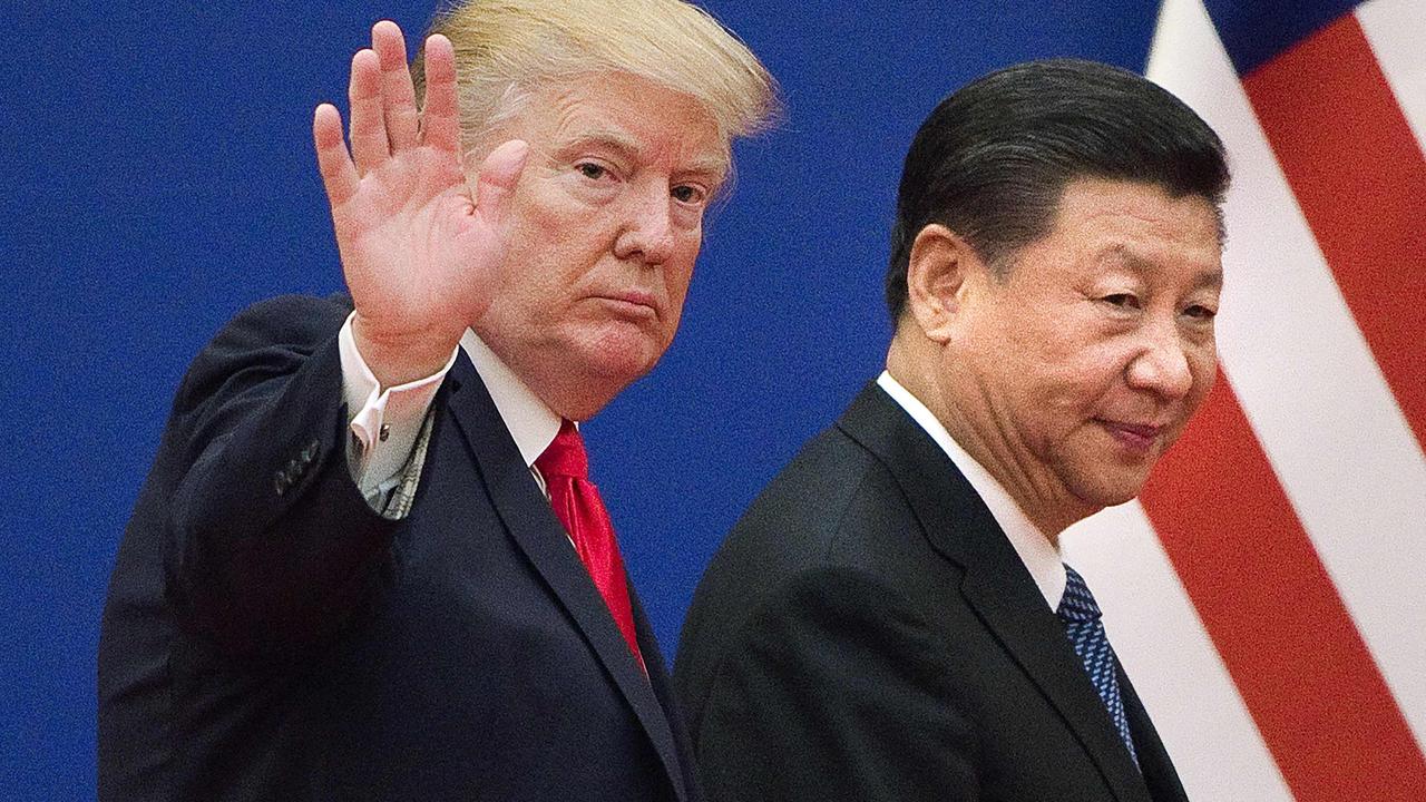 Donald Trump with Chinese President Xi Jinping. Picture: Nicolas Asfouri/AFP