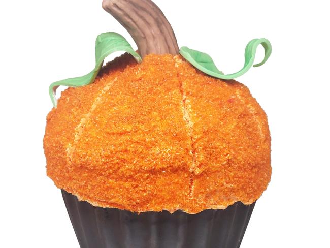 The Classic Cupcake Co.’s limited edition giant pumpkin cupcake. Picture: Supplied