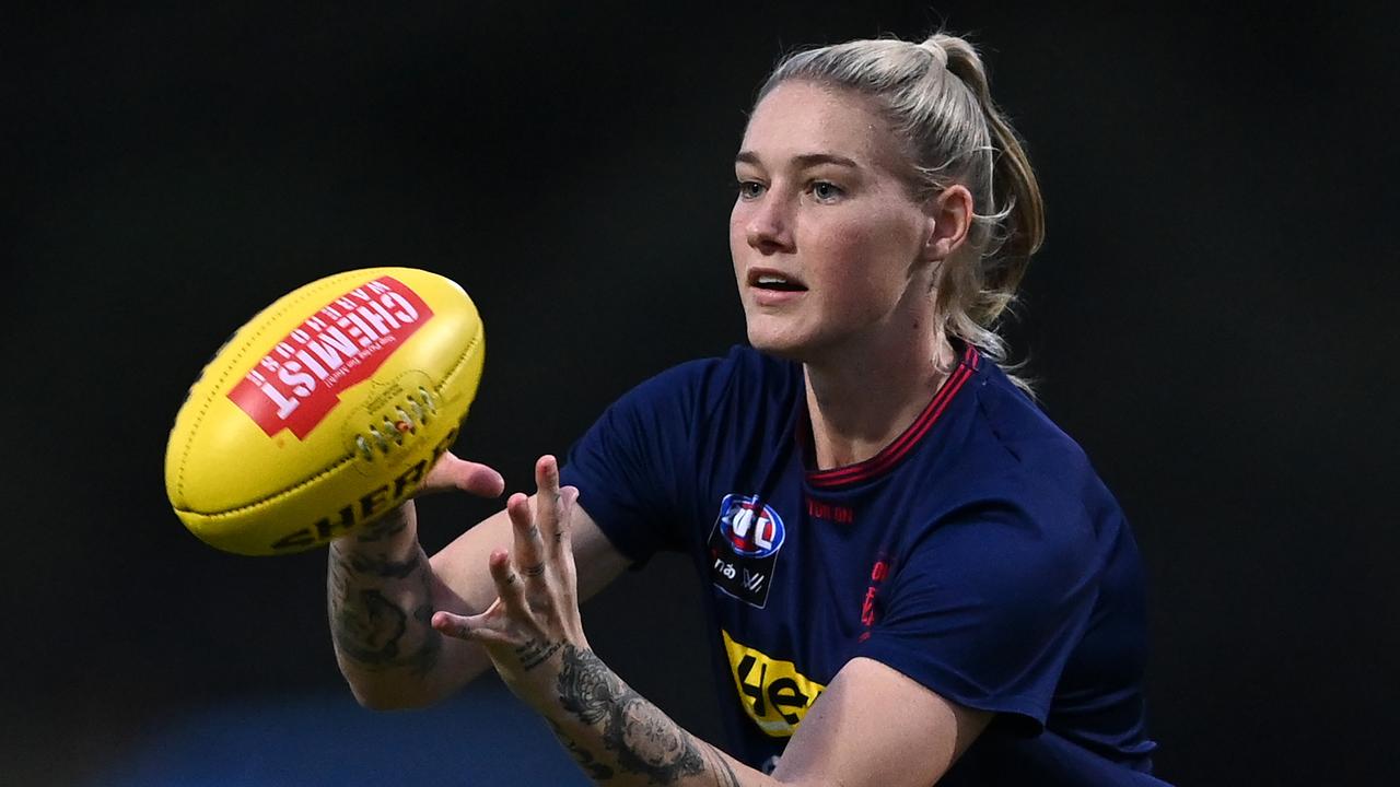 Harris is one of the AFLW’s biggest names. (Photo by Quinn Rooney/Getty Images)