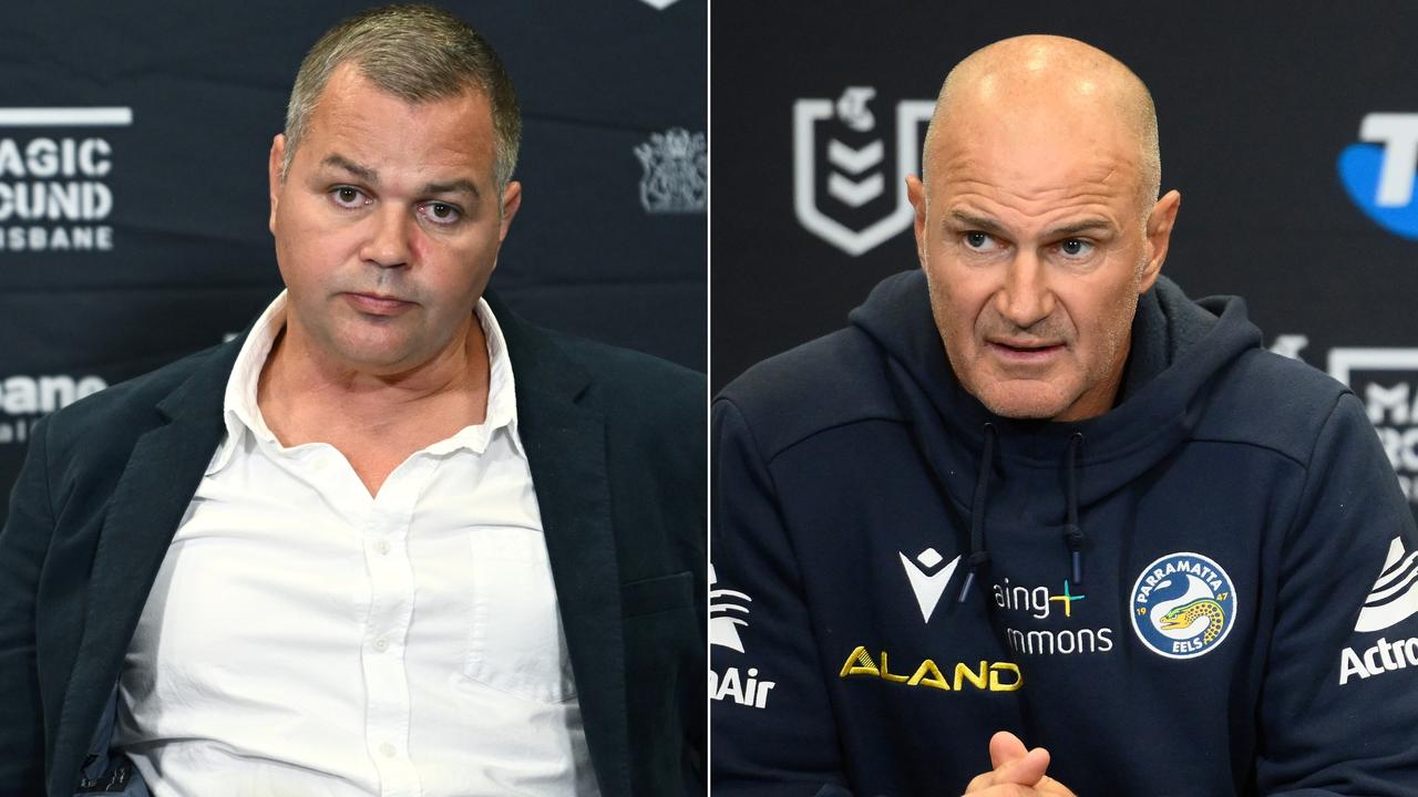 (L-R) Anthony Seibold and Brad Arthur.