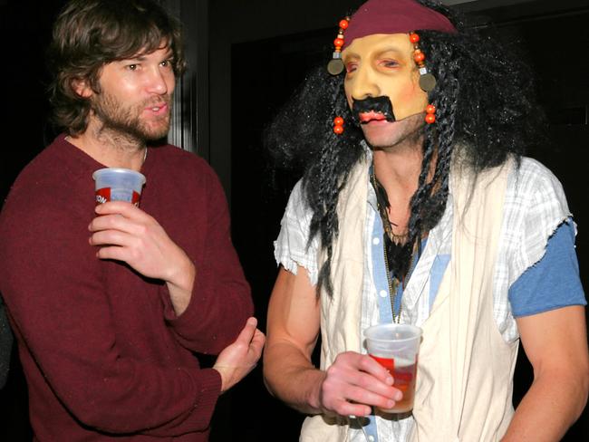 Corey Enright as a dodgy looking Captain Jack Sparrow. Picture: Tim Carrafa