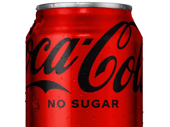 Coca-Cola has changed the recipe and the can design of its Coca-Cola No Sugar beverage. Picture: Supplied