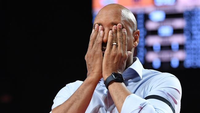 Adealide 36ers head coach C.J. Bruton has had to deal with an array of Covid hurdles. Picture: Getty Images