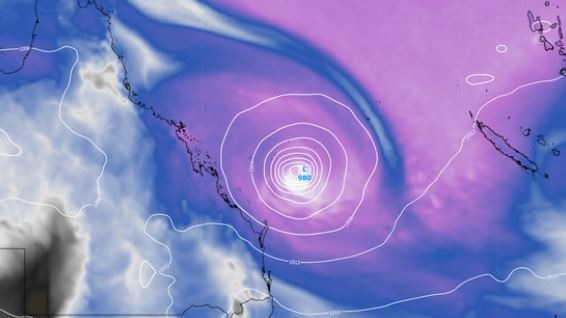 Tropical Cyclone Alfred is expected to strengthen further over the next 24 to 48 hours, into a category three system. Picture: Weatherzone