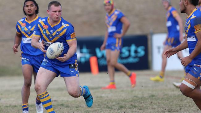 Caelum Corbett for Campbelltown City. Picture: Steve Montgomery