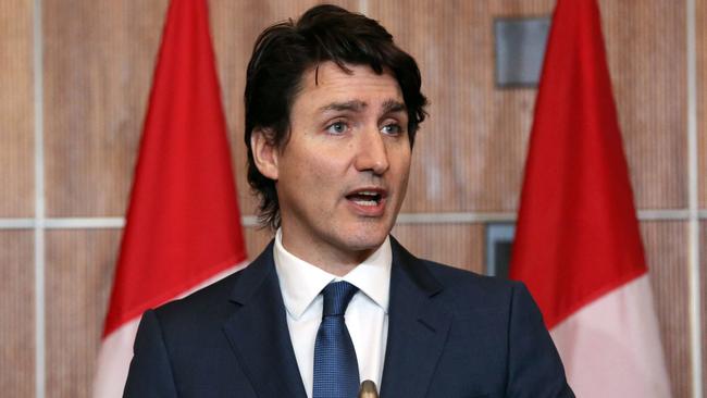 Canadian Prime Minister Justin Trudeau has defended the Canadian national broadcaster. Picture: AFP