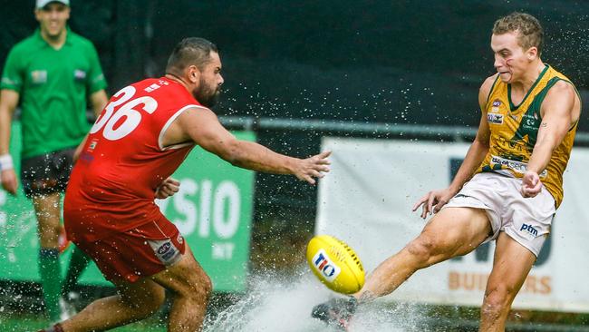 St Mary's Shaun Edwards in Round 16 NTFL Men's Premiership League as Waratah v St Mary's. Picture Glenn Campbell