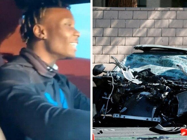 Disgraced NFL star Henry Ruggs III was filmed giggling while speeding through suburban Las Vegas streets a year before his deadly crash — with his girlfriend nervously begging him to “slow down.”