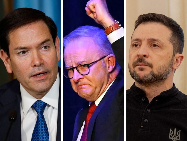 US Secretary of State Marco Rubio and Volodymyr Zelensky have led the world’s reaction to Anthony Albanese’s election win, revealing how they want  to work with Australia to secure global stability.
