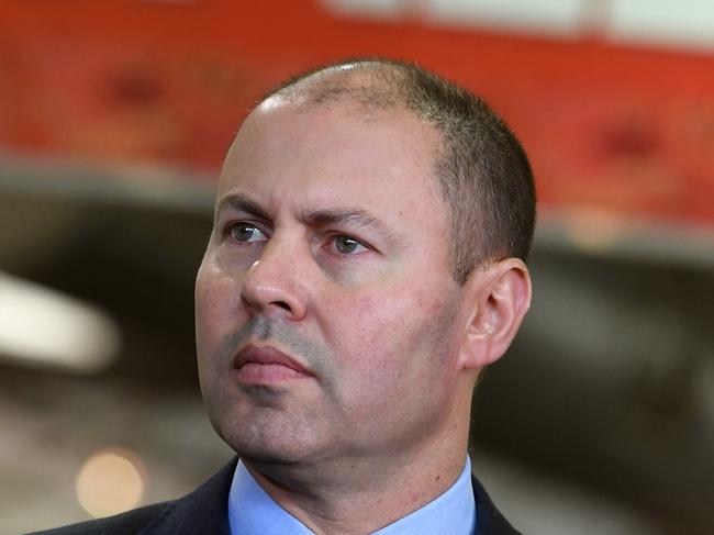 Federal Treasurer Josh Frydenberg speaks to the media during a press conference at Bed Bath N' Table in Hawthorn, Melbourne, Wednesday, July 10, 2019. The Treasurer was promoting the governments' recently legislated tax cuts. (AAP Image/Julian Smith) NO ARCHIVING