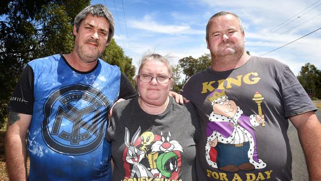 Ronald Lyons, Christine Lyons and Peter Arthur. Picture: Nicole Garmston