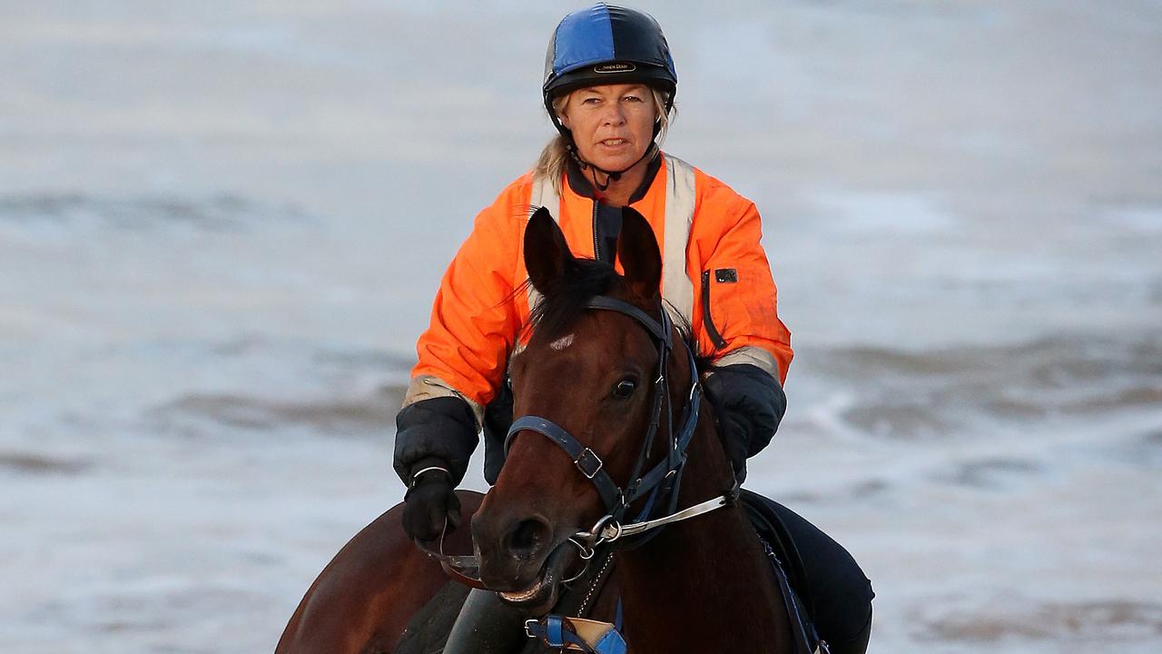 Avoid Lightning, seen here ridden by Rosalie Pedler at Goolwa back in her South Australian days.