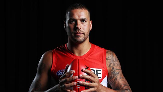 DAILY TELEGRAPH - Pictured is Sydney Swans player Lance Franklin, in Moore Park today ahead of the start of the 2020 Season. Picture: Tim Hunter.