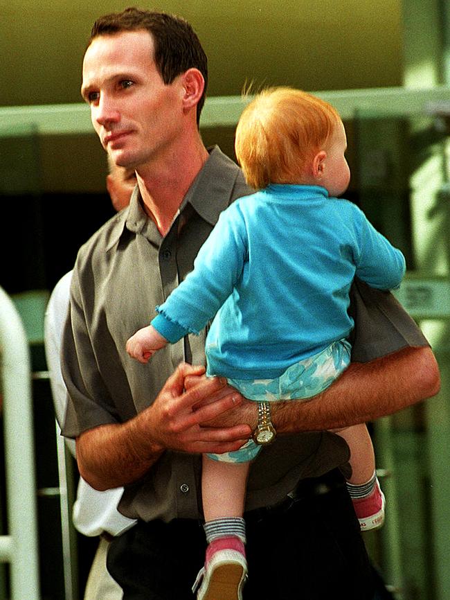 Travis Paterson leaving court in 2002.