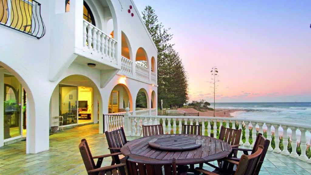 ROOMS WITH A VIEW: The Mediterranean-style house at Dicky Beach had plenty of interest.