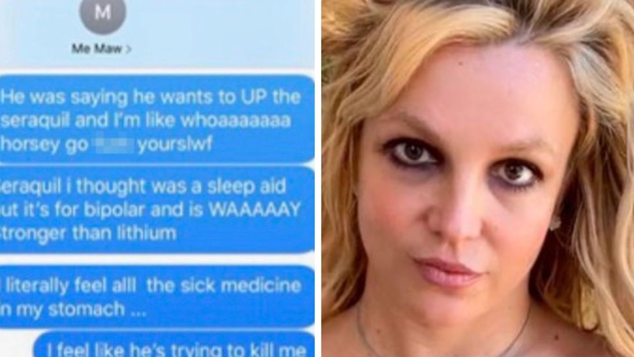 Britney Spears shared screenshots of her text messages.