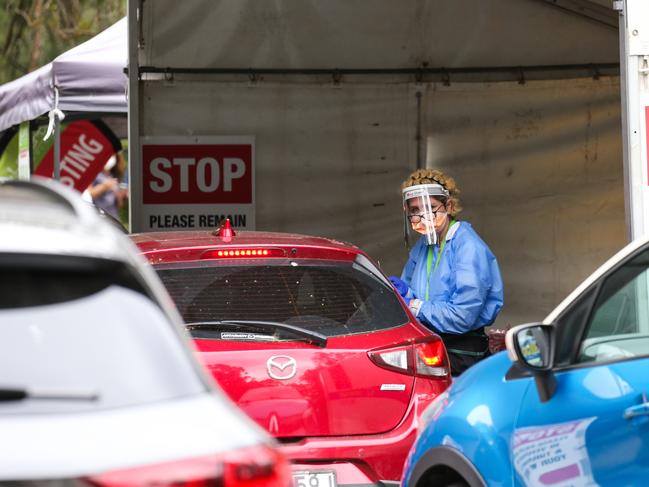 Willoughby’s testing clinic was forced to close for a period after running out of supplies. Picture: NCA Newswire / Gaye Gerard