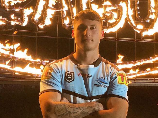 Cronulla Sharks player Bronson Xerri, who has tested positive to performance-enhancing drugs.