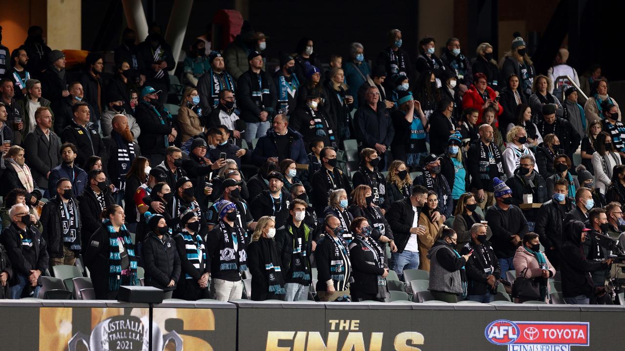 Adelaide Oval fans were out in force for the AFL finals. Picture: Getty Images