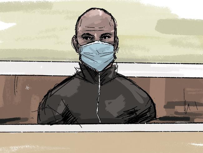 Mark Buddle fronted a Melbourne court this week. Artwork: Mollie McPherson/NCA NewsWire