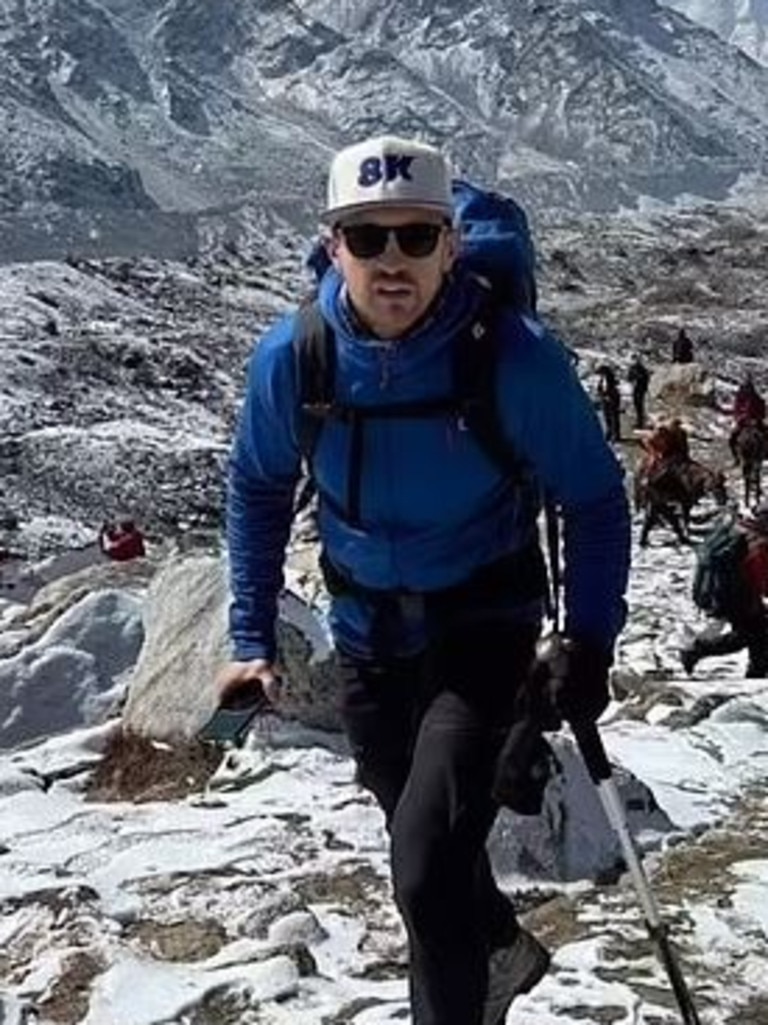 Mr Paterson and his sherpa were allegedly hit with heavy blows of wind causing ice from the top of the mountain to collapse and fall over them.