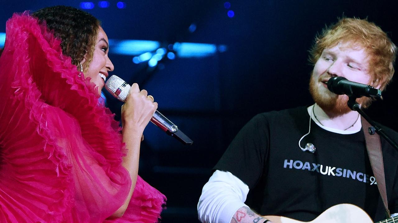 Beyonce Ed Sheeran Sing Perfect Duet While Dressed Completely