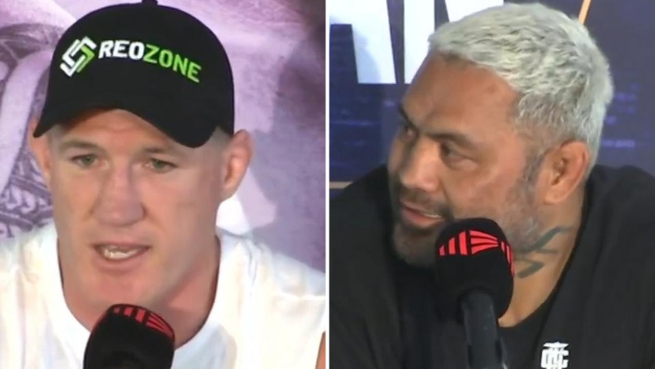 Paul Gallen vs Mark Hunt fight press conference