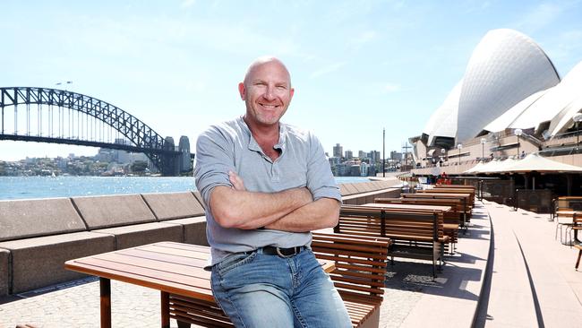 Matt Moran at Opera Bar in Sydney today which will be reopening soon. Picture: Tim Hunter.