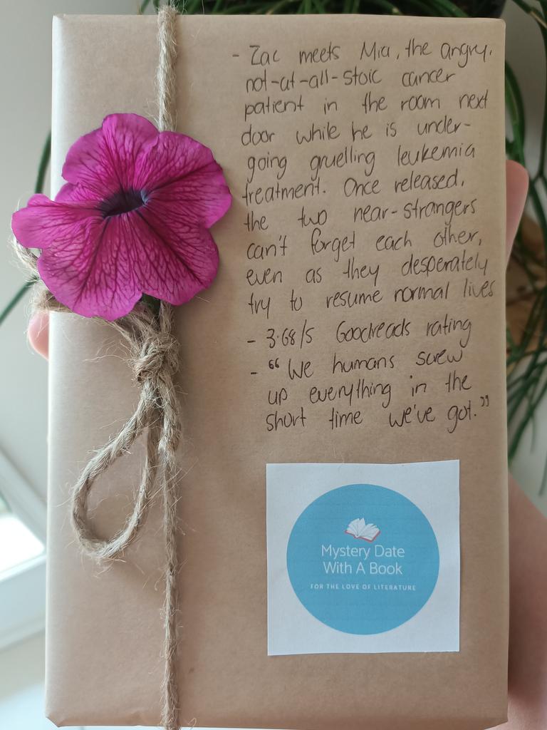 Books ready to send in Cody Robinson's Mystery Date with a Book Toowoomba project.