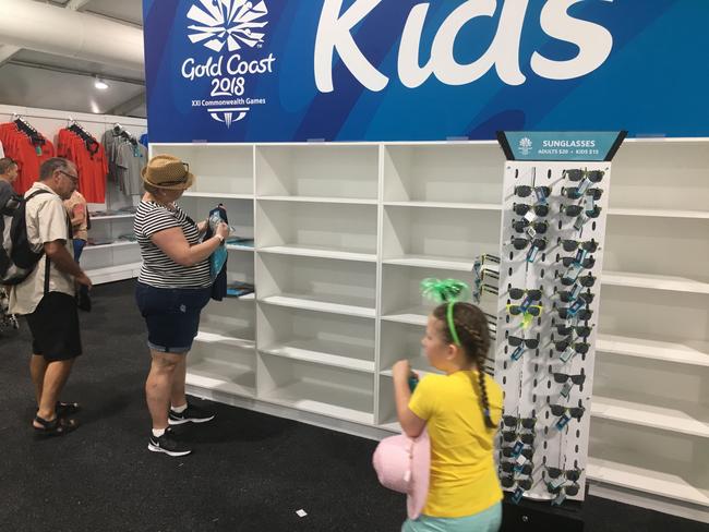 Empty shelves at the Commonwealth Games Super Store say a lot for the popularity of mascot Borobi.