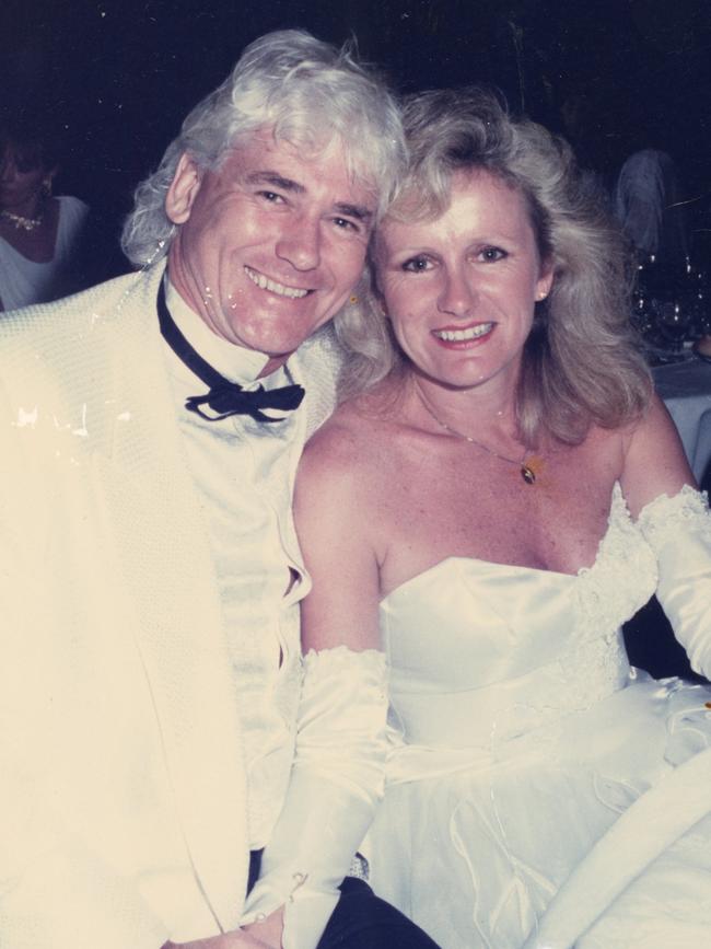 Melbourne advertising executive Tony White with wife Leonie.