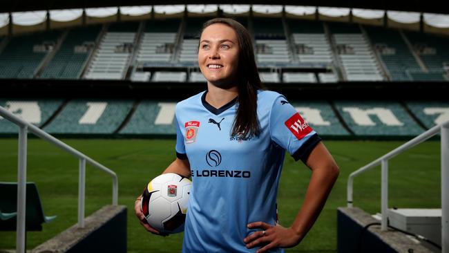 Matildas star Caitlin Foord is back in Sydney playing for Sydney FC in the W-League team. Picture: Gregg Porteous