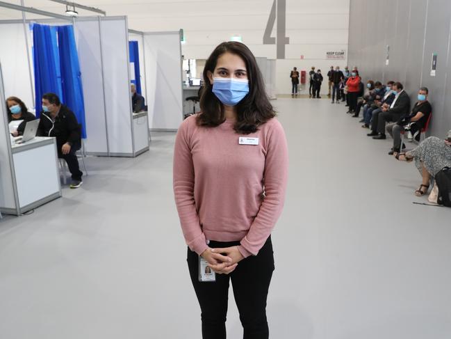 One of the doctors in the centre, Dr Shazeea Mohamed Ali. Monday, May 3, 2021. Picture: David Crosling