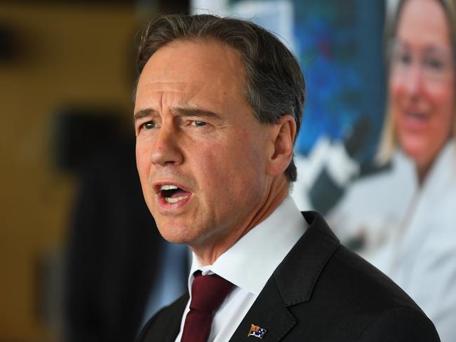 Federal Health Minister Greg Hunt. Picture: AAP