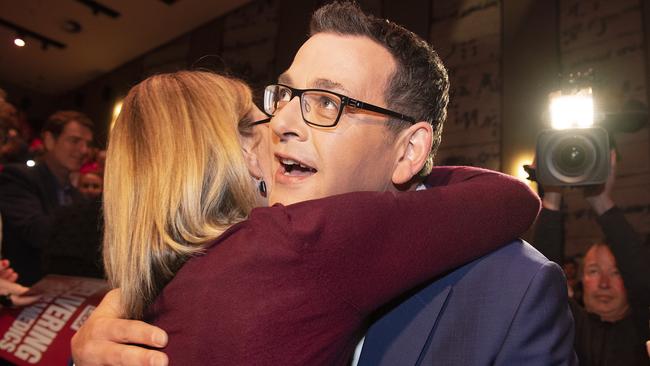 Premier Daniel Andrews at the Labor Party's campaign launch. AAP Image/Ellen Smith