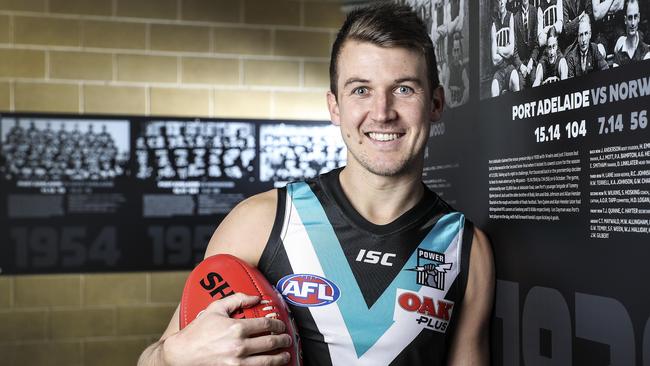 Port Adelaide Jack Trengove. Picture: Sarah Reed