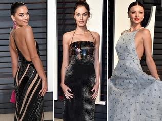 Vanity Fair 2017 ... Shanina Shaik, Nicole Trunfio and Miranda Kerr. Picture: Getty