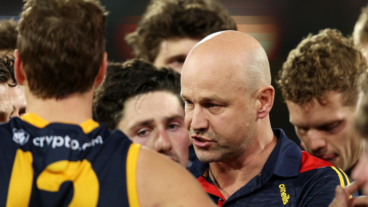 Matthew Nicks during the Crows’ Round 13 match against West Coast Eagles at Adelaide Oval. Picture: Sarah Reed