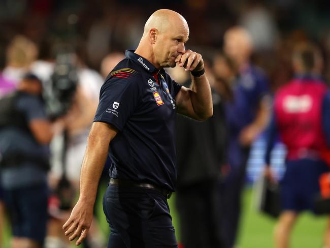 Matthew Nicks during Friday night’s loss to Geelong. Picture: Sarah Reed/AFL Photos