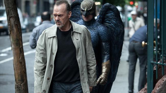 Flying high ... Michael Keaton may not win best actor for Birdman, but expect to hear lots about this year’s buzz film at today’s Oscars.